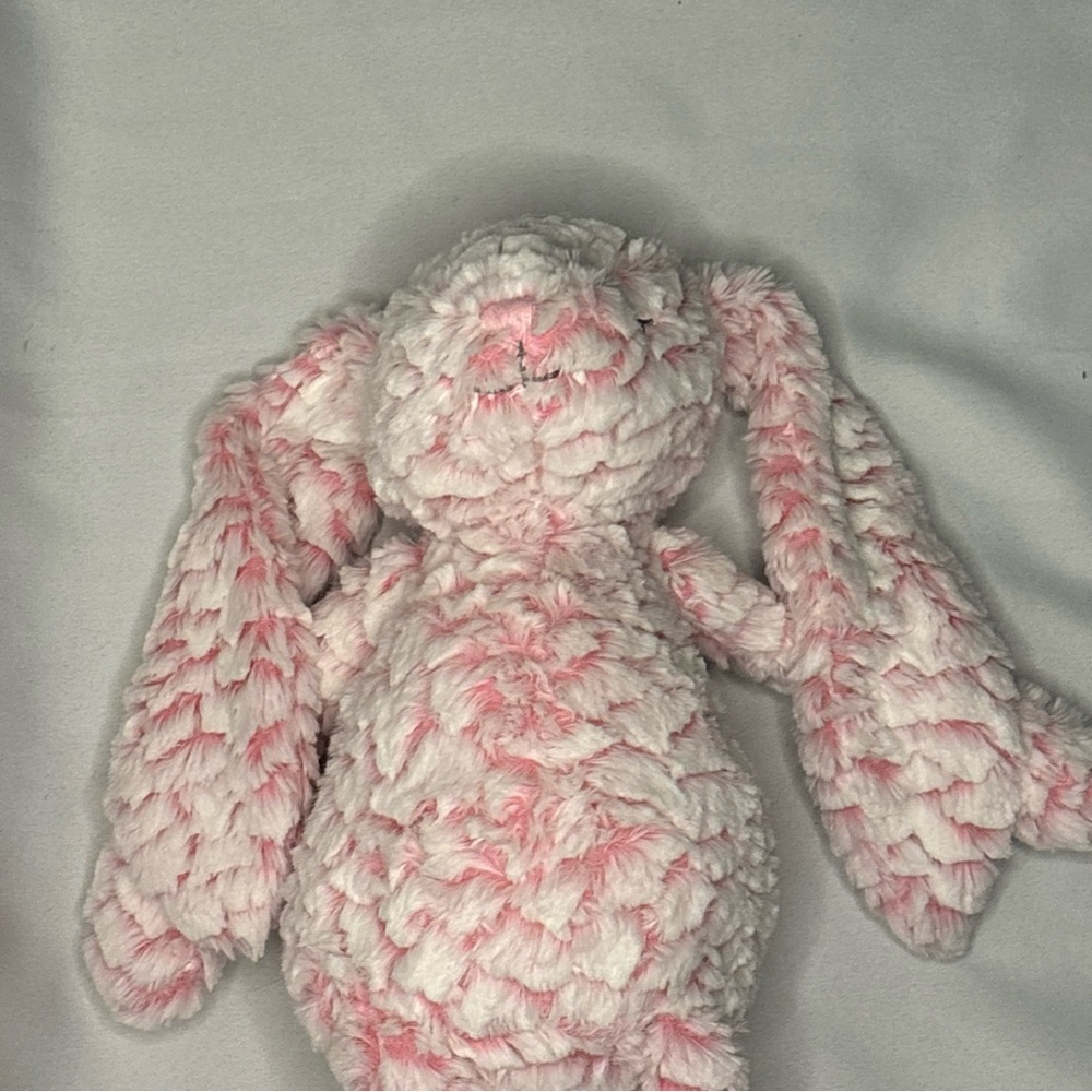 First Impressions Pink and White Stuffed Bunny